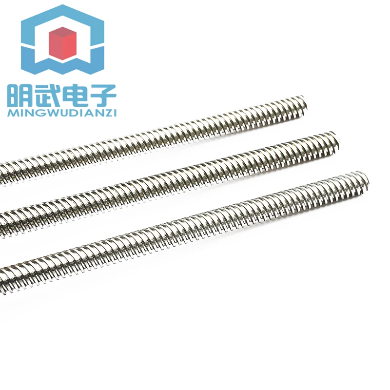 

T-type Screw T8 Screw Stepper Motor Screw 3D Printer Screw Trapezoidal Screw 300mm Length with Nut