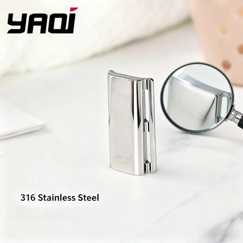 

YAQI Ghost 90SB Safety Razor Head 316 Stainless Steel Polished 0.90mm Blade Gap Smooth Shaving Razor Part for Men's Grooming