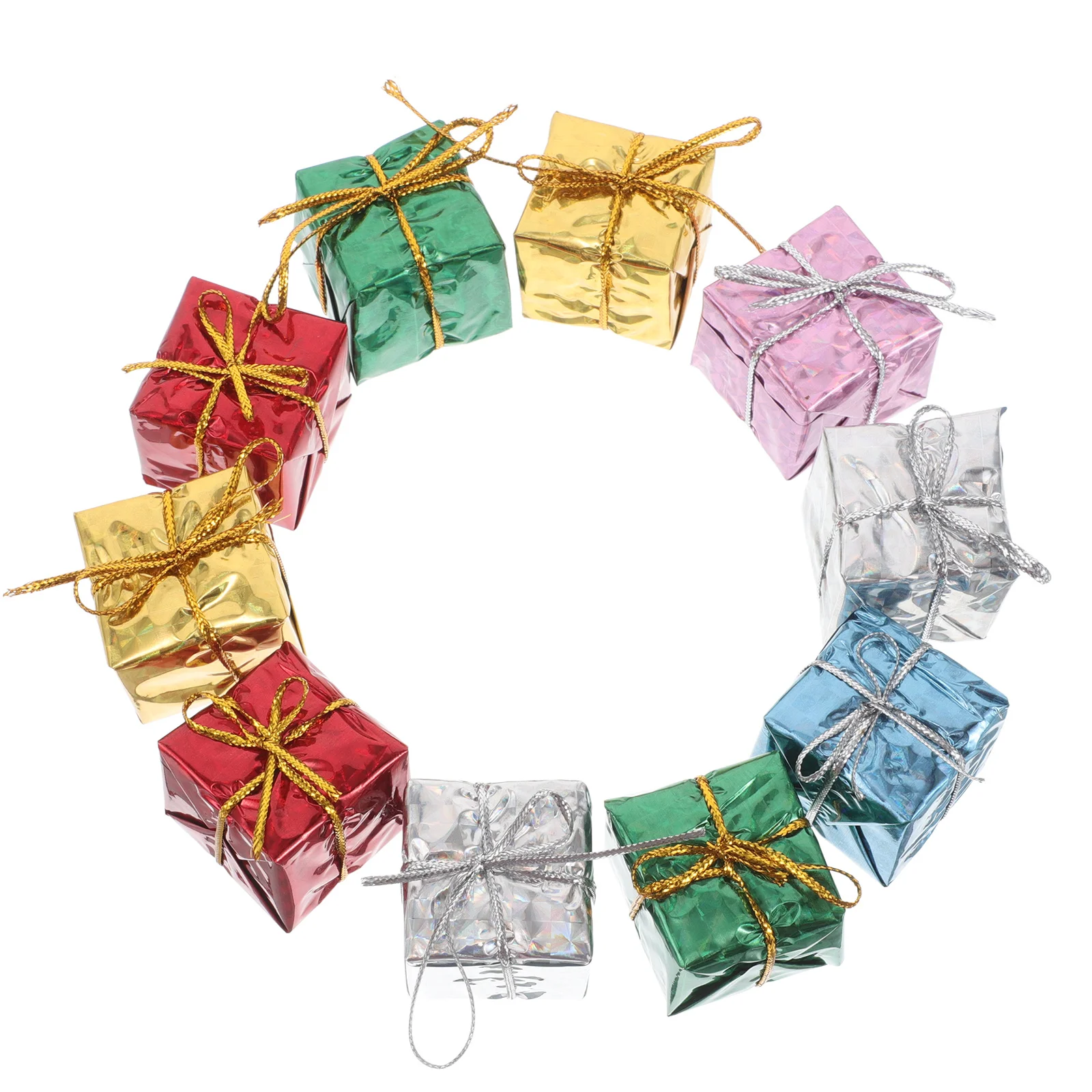 

72pcs Christmas Gift Bag Decorative Hangings Festive Tree Ornaments For Home Party Wall Window Fireplace Hanging Decorations