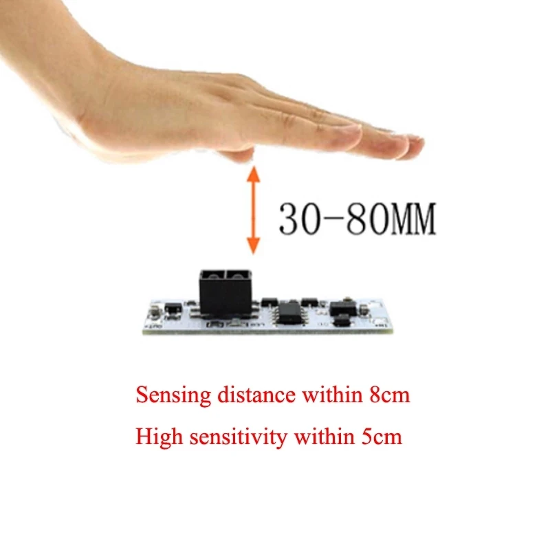 Short Distance Scan Sensor Sweep Hand Sensor Switch Module 36W 3A Constant Voltage for Auto Smart Home Compatible SW V20