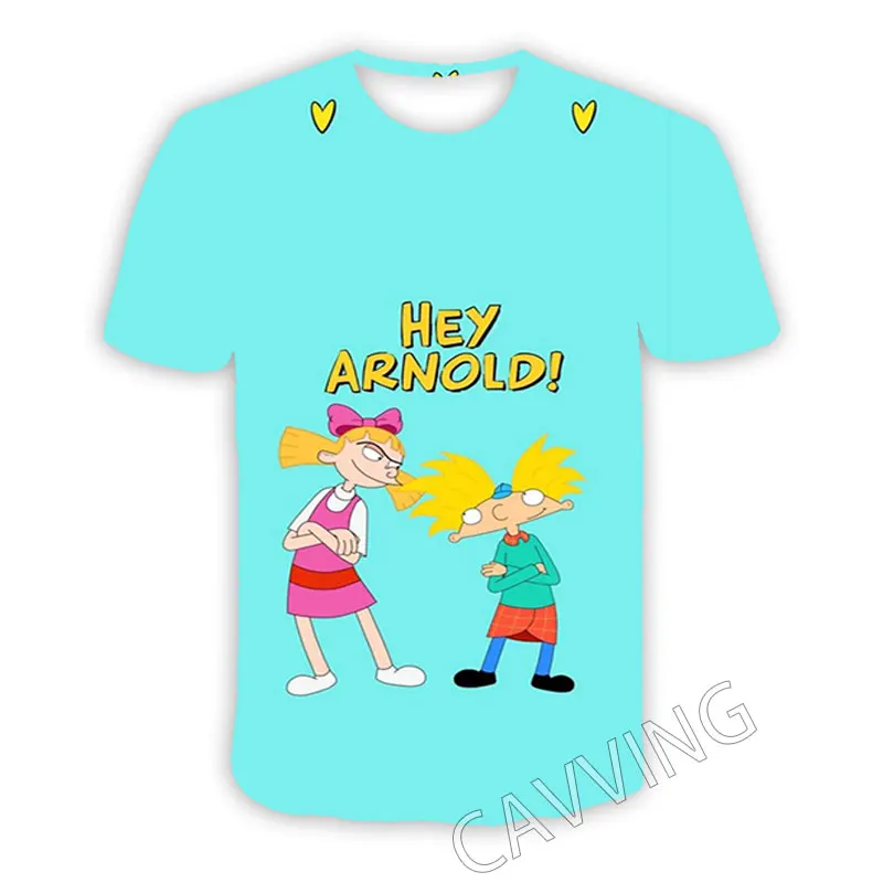 New Fashion Women/Men's 3D Print  Hey Arnold  Casual T-shirts  Hip Hop Tshirts Harajuku Styles Tops Clothing