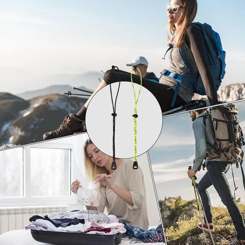 Bungee Ropes 2X Elastic Small Bungee Cords Elastic Bungee Cord Camping Tool Cargo Accessory For Camping Gear Keep Your Gear