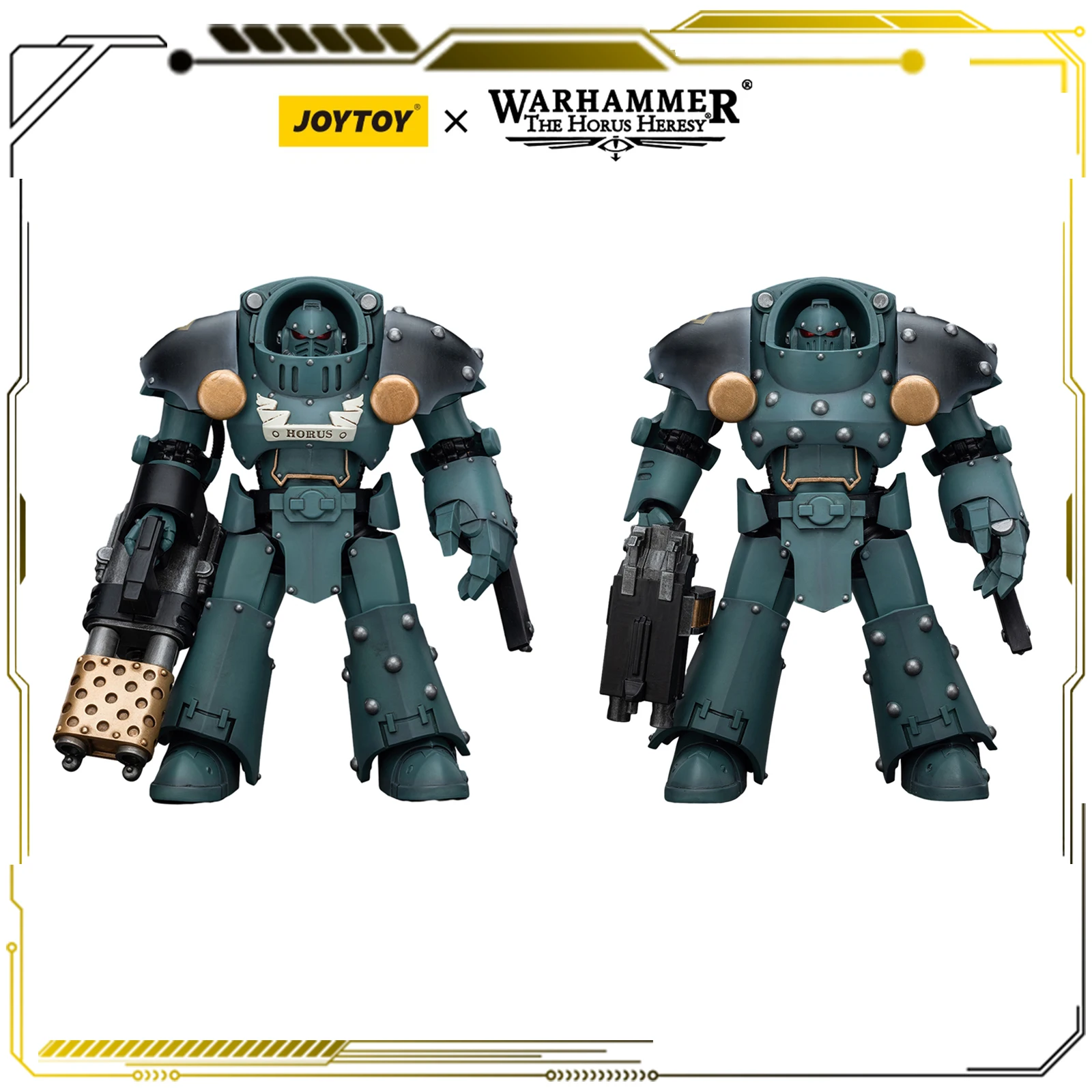 

JOYTOY Warhammer 40K 1/18 Action Figure 14.2cm Sons Of Horus Tartaros Terminator Squad Terminator with Weapons