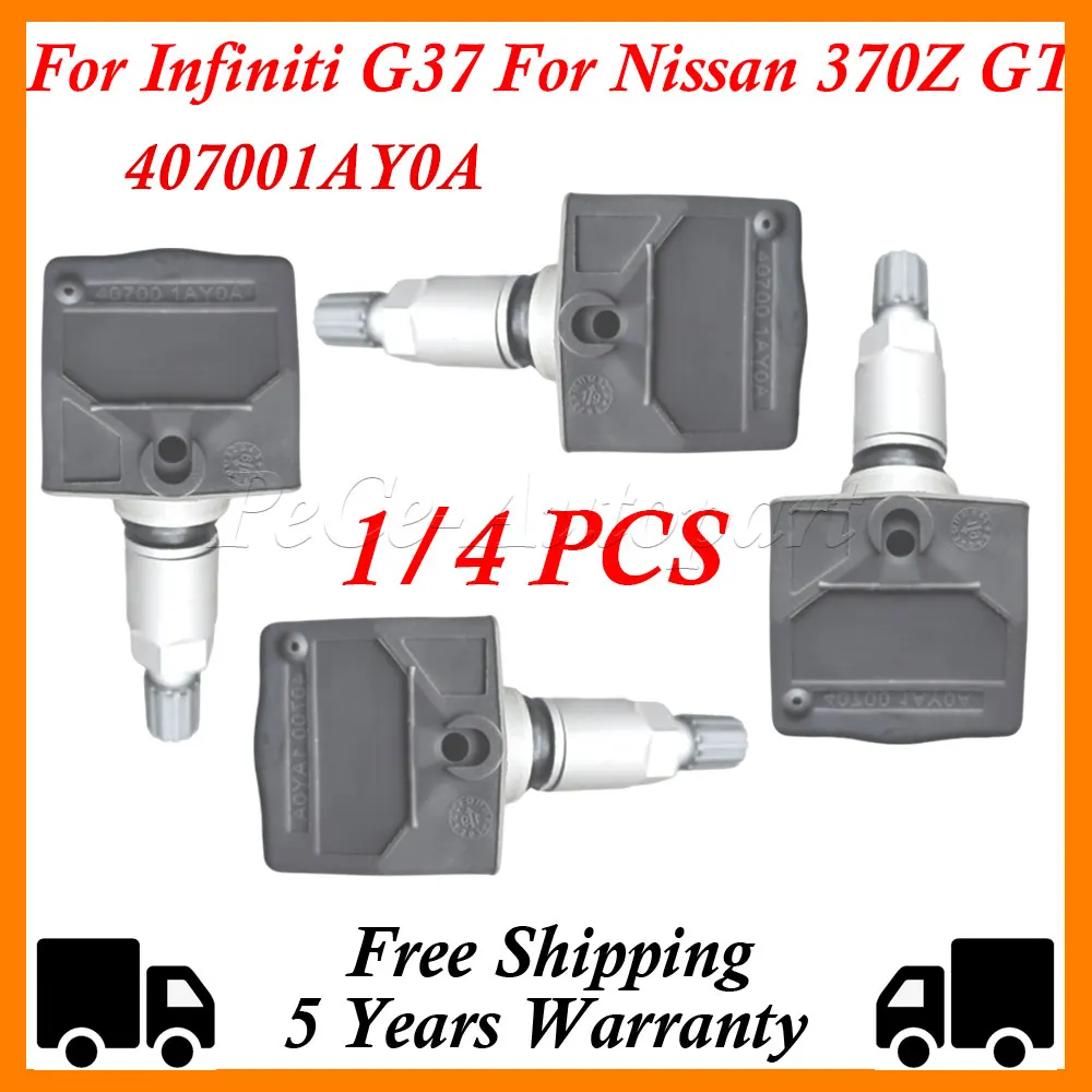 

Автомобиль 40700-1AY0A 407001AY0A Датчик давления в шинах TPMS 433 МГц для Nissan Infiniti 407002138R