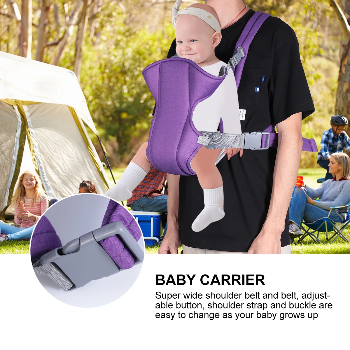

Toddler Carrier Kangaroo Style Sling Newborn Backpack Summer Polyester Adjustable Infant Straps Multifunctional