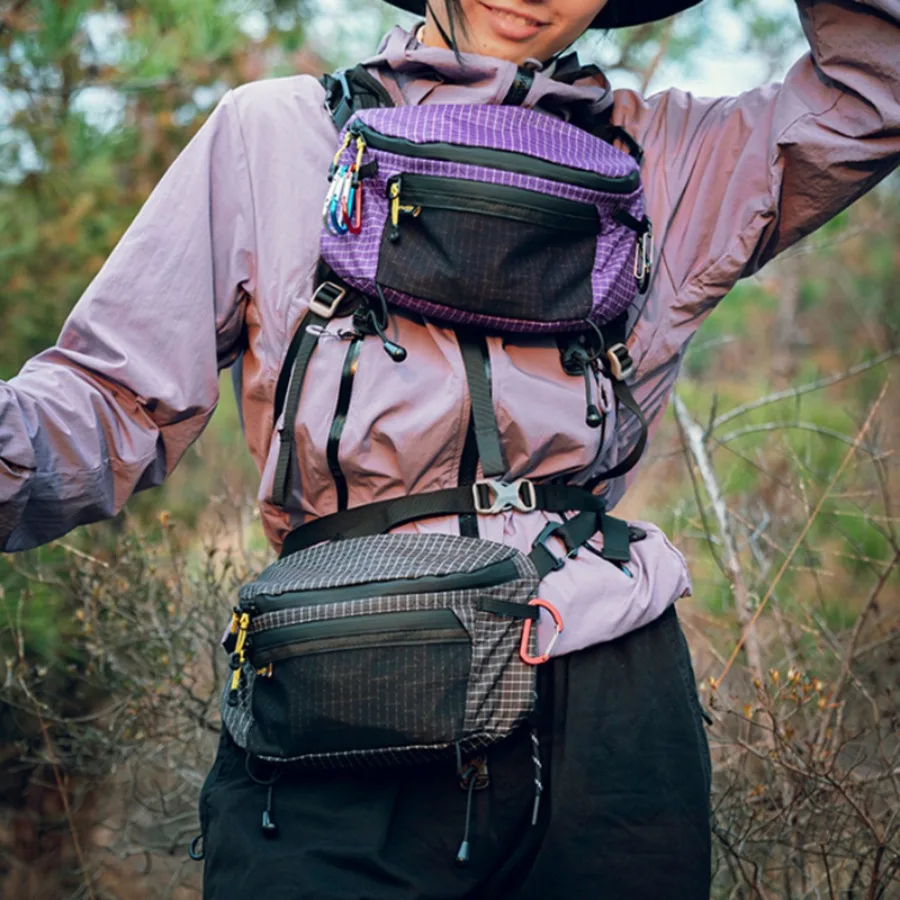 Hiking Backpack Expansion External Mountaineering Bag Outdoor Sports Waist Bag Expansion Pack Tactical Chest Bag Accessories
