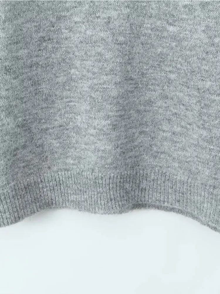 เสื้อสเวตเตอร์ถักลำลองผู้หญิง TFAFXY รุ่นหลวมๆ ปี 2026 แขนยาว คอปกโปโล ทรงโอเวอร์ไซส์ เสื้อกันหนาวผู้หญิง อุ่นสบาย สไตล์ Y2K