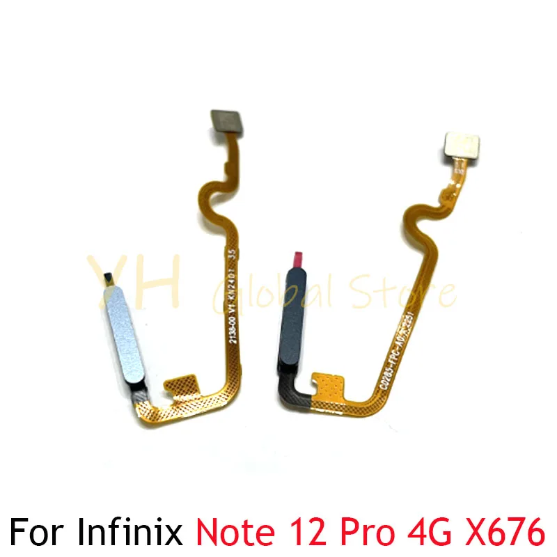 

For Infinix Note 12 Pro 4G X676B X676 Home Button Fingerprint Touch ID Sensor Flex Cable