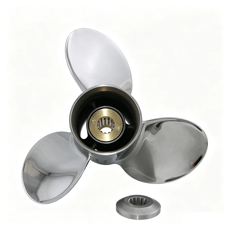 Captain Outboard Propeller Pitch 9-16 Fit Mercury Outboard Engines 25-70HP 13 Teech Pressed-in Hub Similar to Solas New Saturn