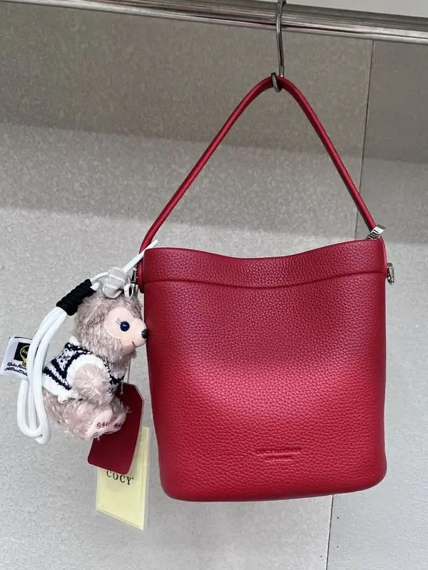 

Faionable Casual Women's Soft Leather Buet Bag Single oulder Crossbody Handbag Sli All-Match COCY2025 New Model