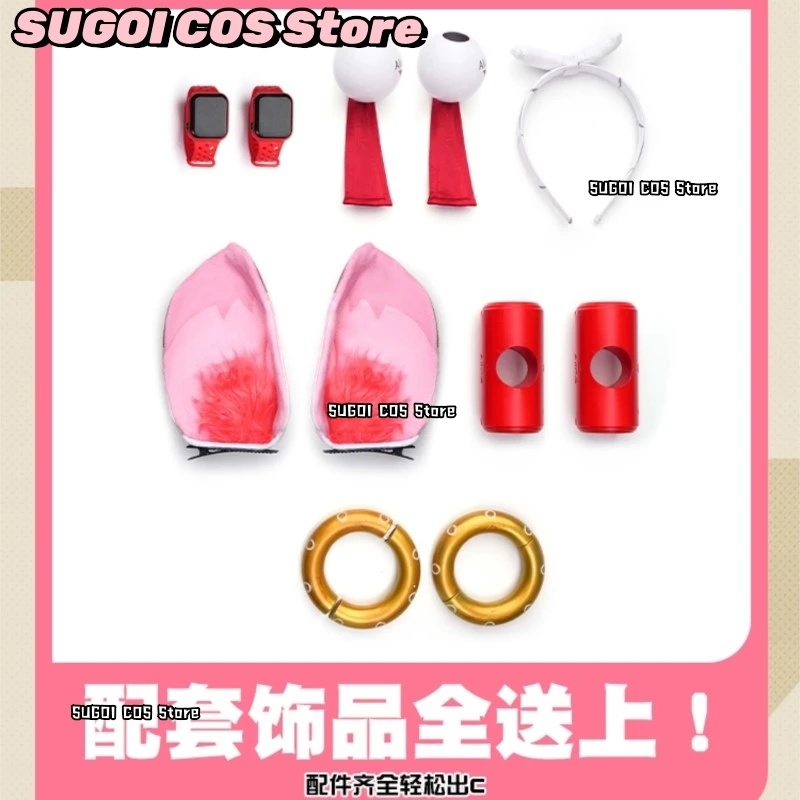 {SUGOI COS}AGame Zenless Zone Zero Alice Thymefield أزياء تنكرية شعر مستعار بحر الزعتر ملابس النساء الأرنب الزي تجهيزات حفلة الهالوين