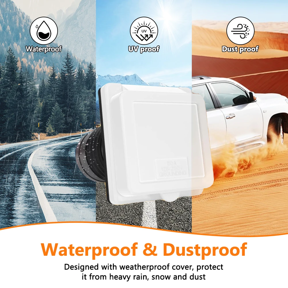 

Поворотный замок, штекер и гнездо, 50 А, вход для автофургона с берегом, 125/250 В переменного тока, поворотный замок, розетка, аксессуары для автофургонов