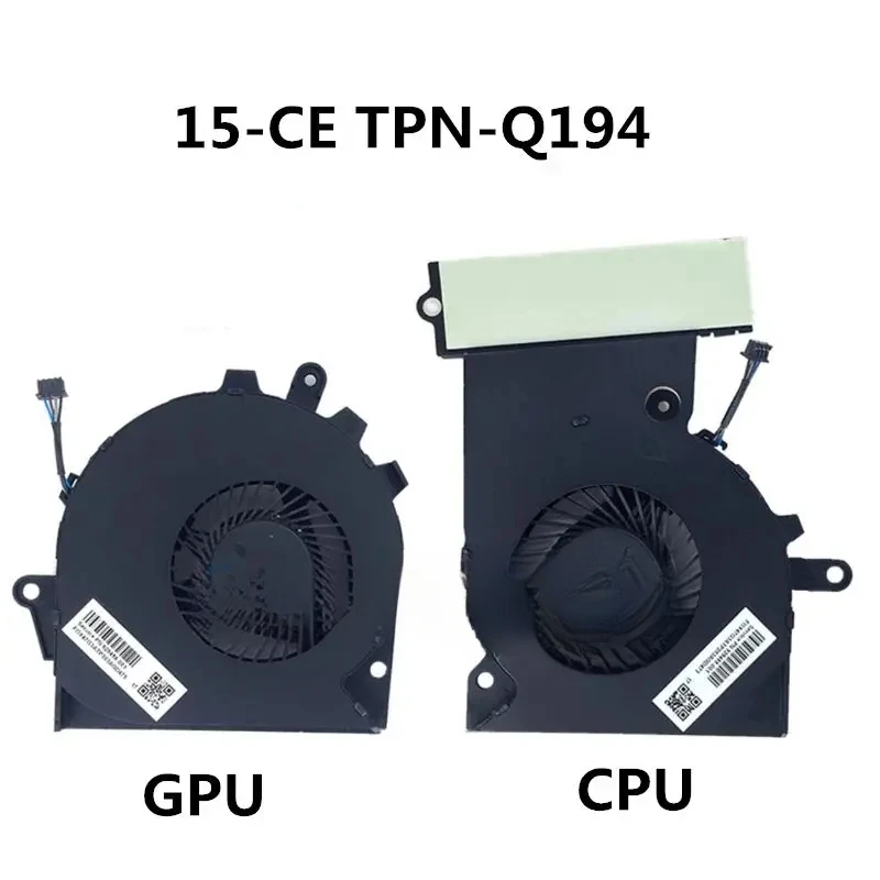 New Original laptop CPU/GPU cooling fan for HP Omen 3 plus 15-ce ce002tx ce006tx ce007tx TPN-Q194 929455-001 929456-001