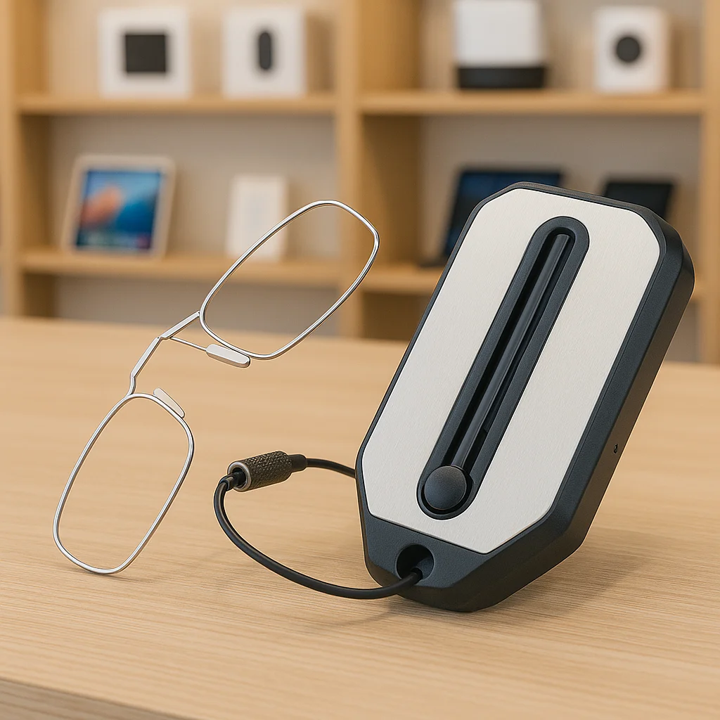 1pc Legless Mini Nose Clip On Portable Reading Glasses For Women Rimless Portable Folding Magnifying Presbyopic Glasses Eyewear