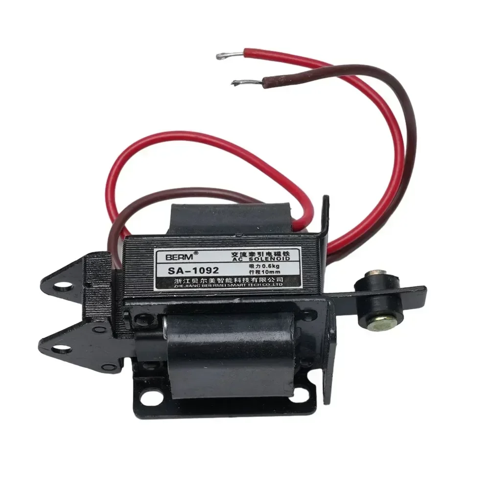 

AC220V AC Solenoid Electromagnet Traction Push Pull Electric Magnet SA‑1092 Electrical Equipment Supplies