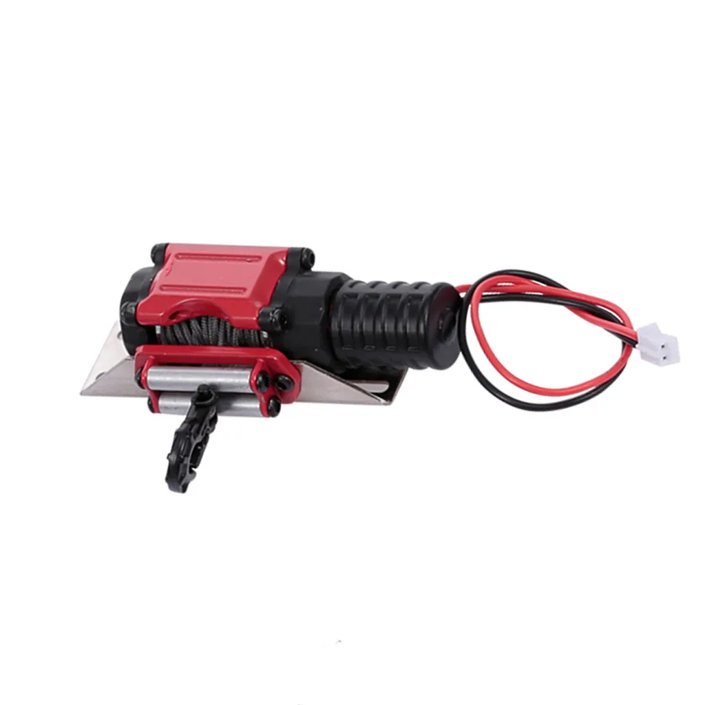 RC Car Metal Winch + Wireless Remote Controller for 1:10 RC Crawler Truck Axial SCX10 90046 TRX4 TRX6 Redcat Gen8