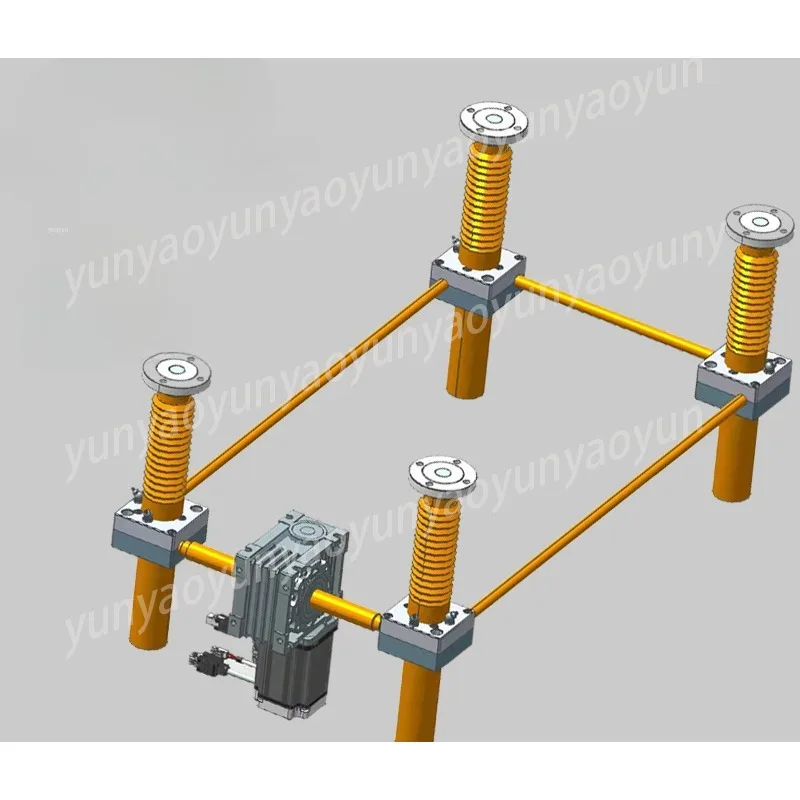 Hand Operated Vertical Synchronous Lifting Platform Rack and Pinion Screw Elevator Worm Gear Worm Industrial Lifting Tool
