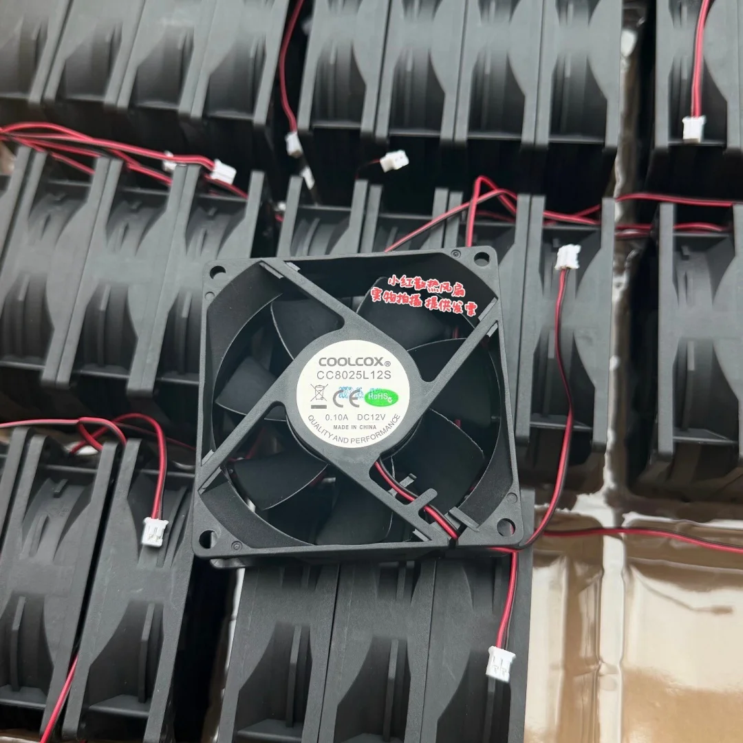 

COOLCOX CC8025L12S DC 12V 0.10A 80x80x25mm 2-Wire Server Cooling Fan