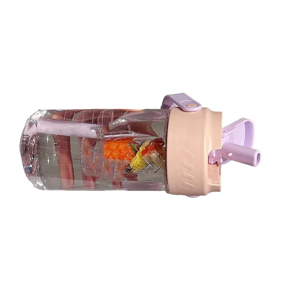 800ml Water Cup Resin Round Smooth Drink Mug Lovely Print Pattern Vibrant Color Tumbler Daily Drinking