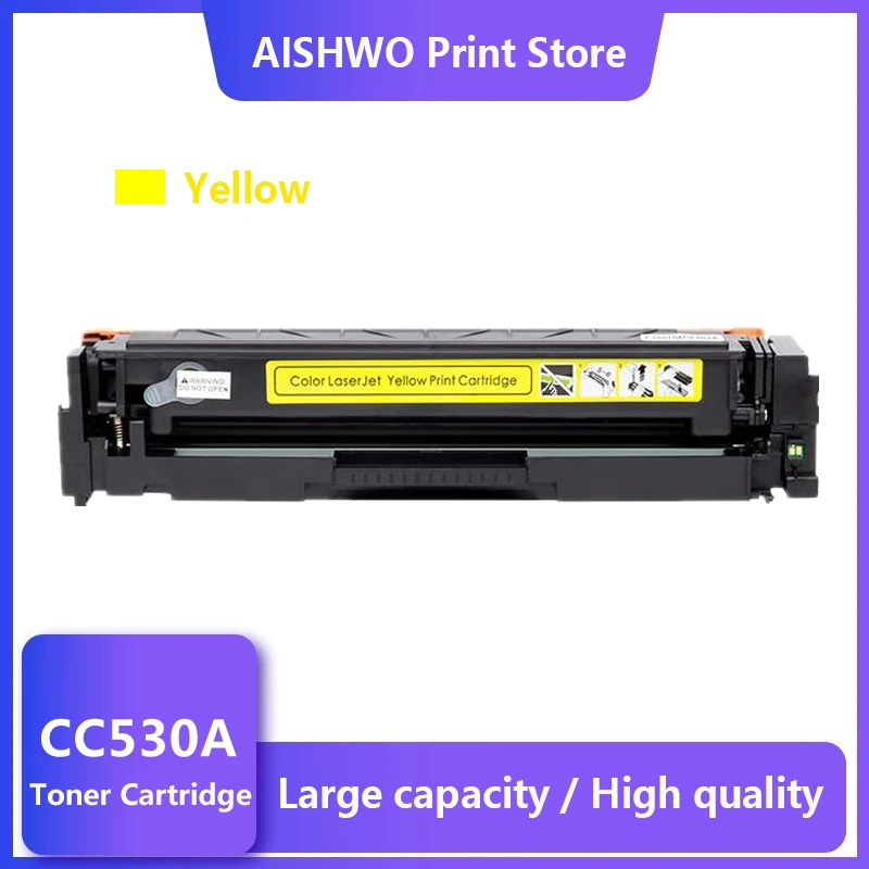 Y 304A Compatible Toner Cartridge CC530A CC531A CC532A CC533A for HP Color LaserJet CM2320nf CP2025 CM2320fxi CM2320n CM2320nf