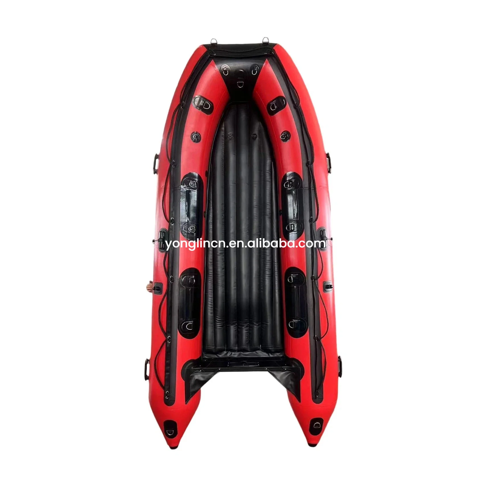 

Factory Custom 3.6 M Inflatable Boat With Aluminum Flooring PVC Dinghy Raft Fishing Boat With CE