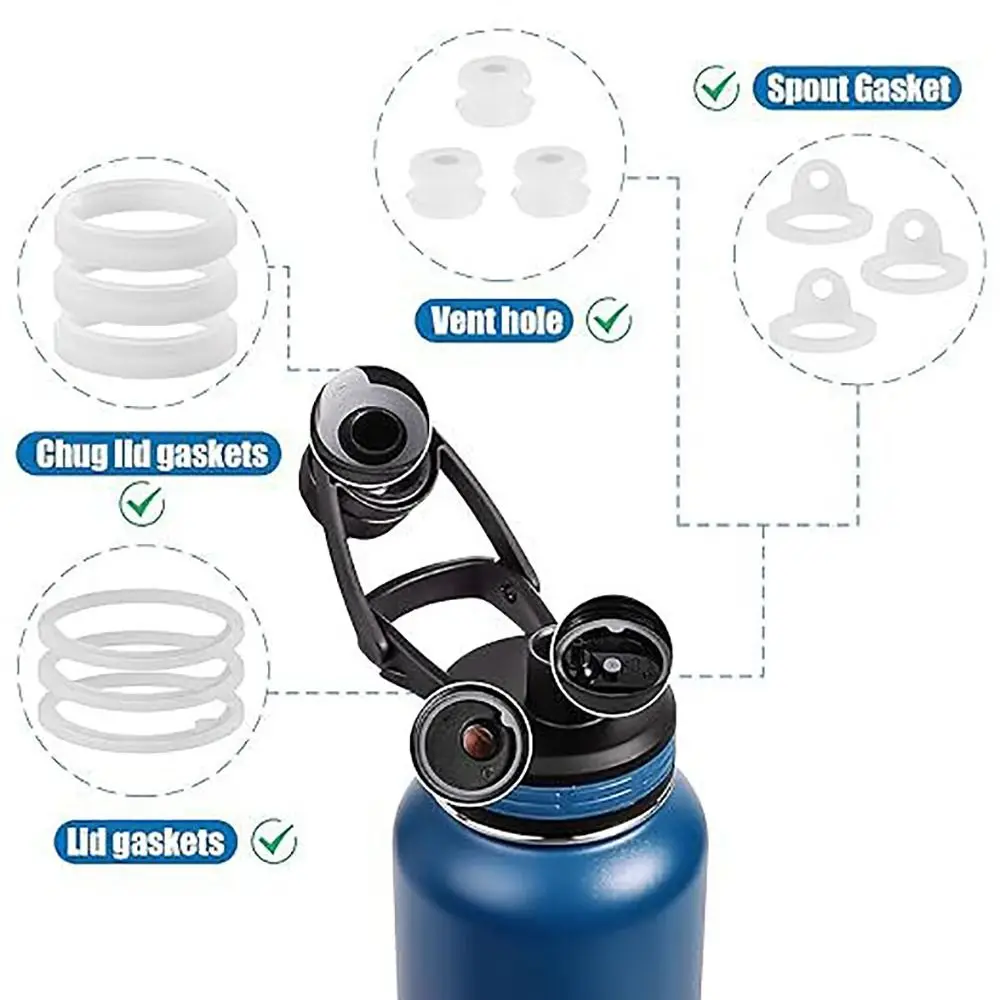 Silicone Water Bottle Gasket Replacement for Thermoflask 24oz/32oz/40oz/64oz view 3