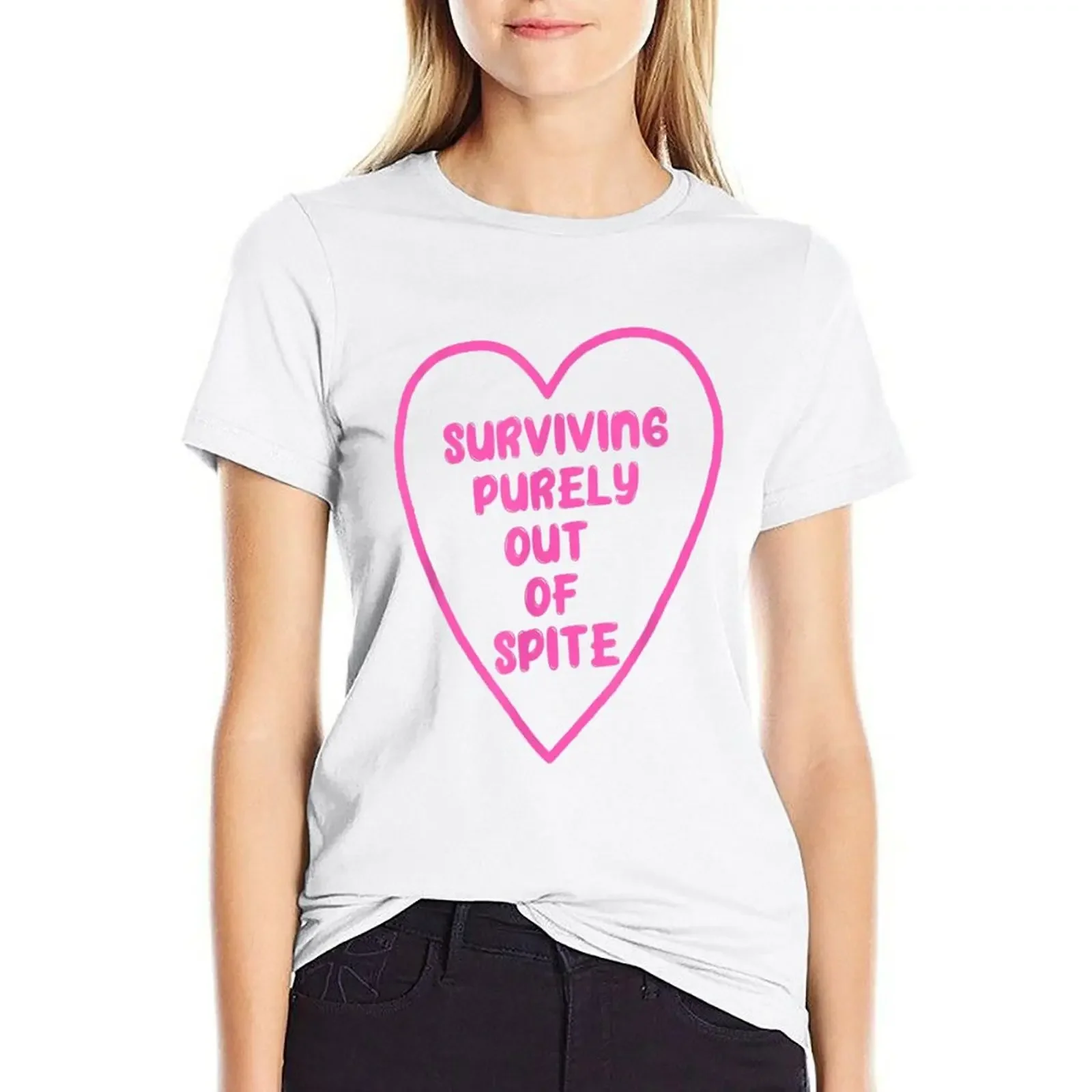 surviving purely out of spite T-shirt aesthetic clothes cute clothes female clothes for Women