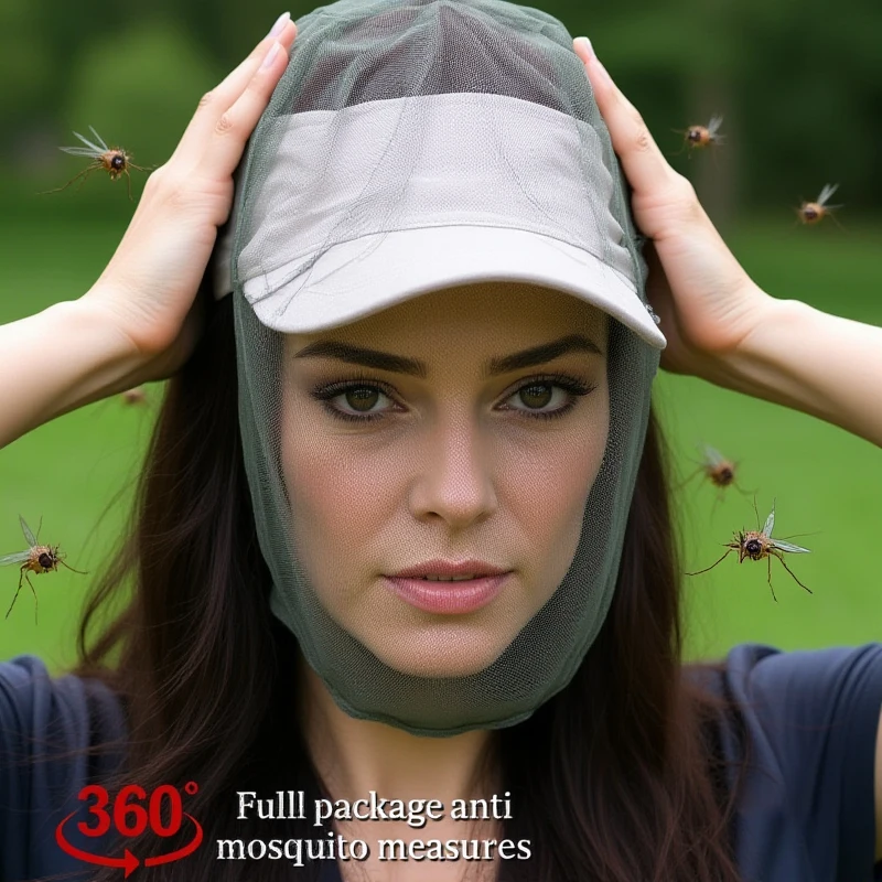 في الهواء الطلق قبعة الصيد مكافحة البعوض الحشرات حديقة تربية النحل قبعة التخييم علة شبكة رئيس صافي الوجه حامي القبعات قبعة الصيد شبكات #1