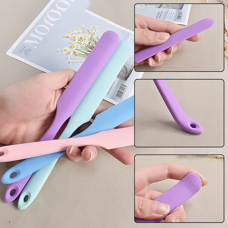 1Pcs Multifunction Stirring Brush Soft Silicone Rod Powder Spoon DIY Epoxy Resin Mold Tools Glue Easy Clean Jewelry Making Tools