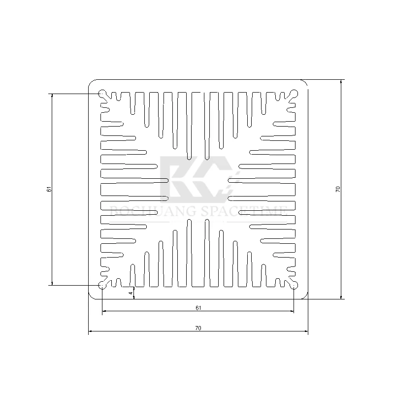 UAV countermeasure module heat sink oil filled RF power module radiator for heating cover heat aluminum radiators