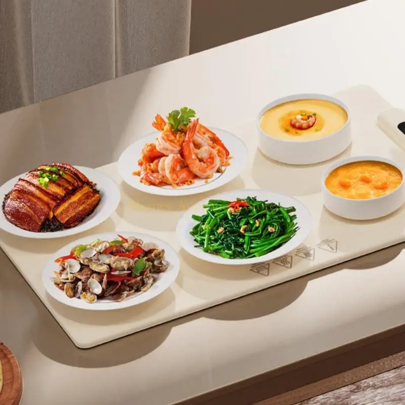 D0AB طاولة الطعام لوحة التسخين السيليكون التدفئة صينية التحكم في درجة الحرارة وسادة التدفئة