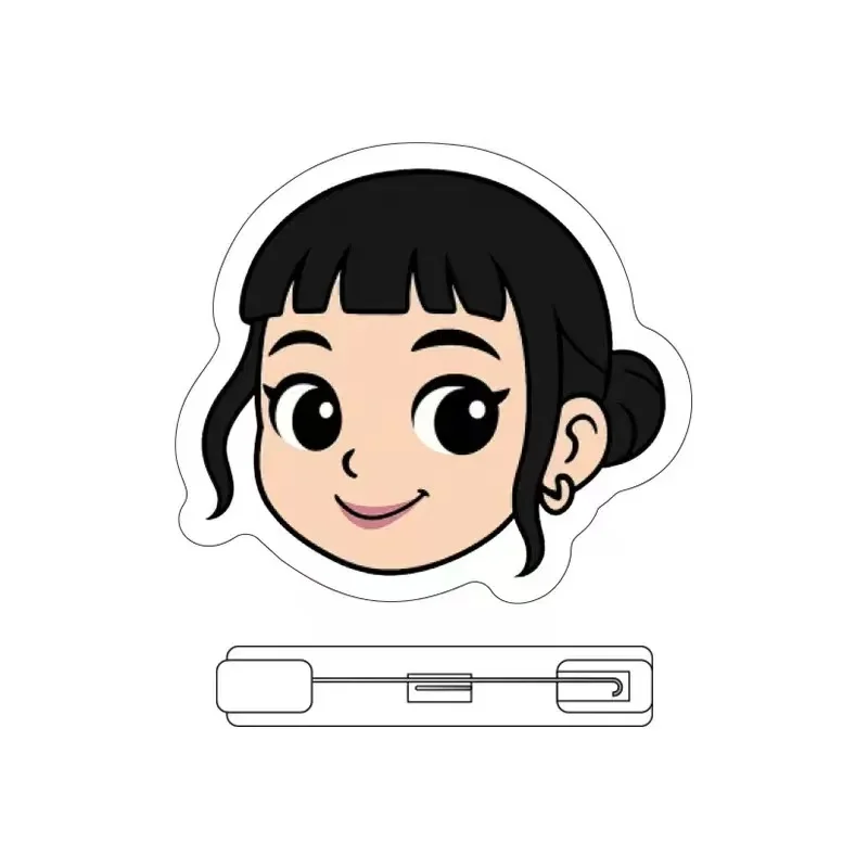 نموذج جديد ساجا بنين نجم Kpop شيطان الصيادين زوي رومي ميرا ديربي أنيمي الكرتون الاكريليك بروش عيد الميلاد شارة هدية صغيرة