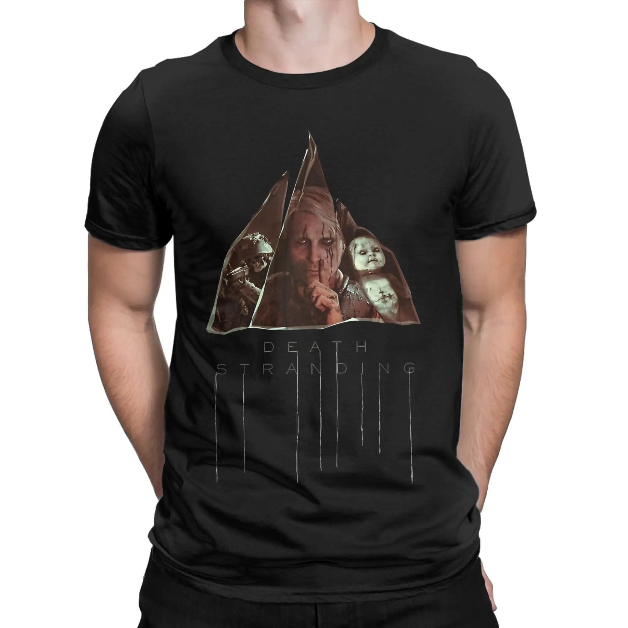 Harajuku T-Shirt Death Stranding Mads Mikkelsen Game T Shirts Popular Tee Shirt for Men Summer Funny Casual Short Sleeve Tops