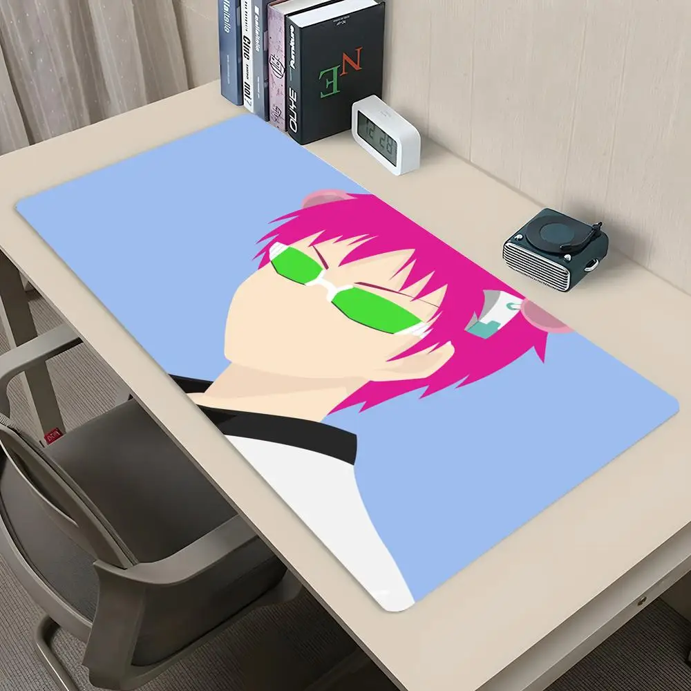 The Disastrous Life of Saiki K Teclado Mecânico player Mouse Pad Gaming  800x400mm MouseMat Gamer XXL Mause Carpet PC Desk