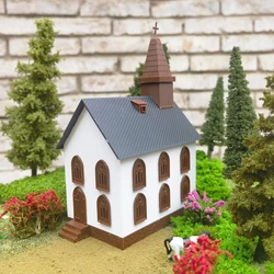 1/87 Ho Scale Miniature Architectural Model Church Model Building Kit Residential Scale Model Train Railway Layout