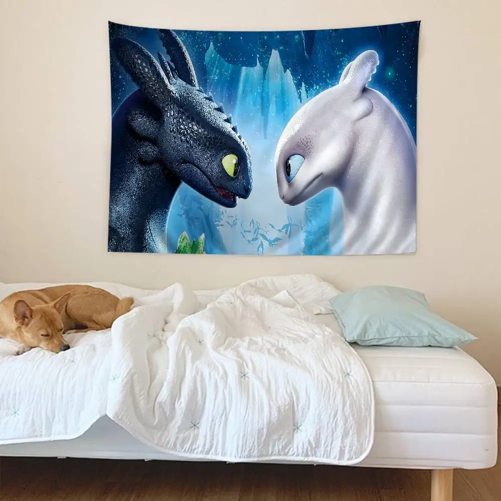 كيفية تدريب التنين الخاص بك اللطيف 2025 معلقة البوهيمي نسيج الهندي بوذا الجدار الديكور السحر البوهيمي الجدار الشنق