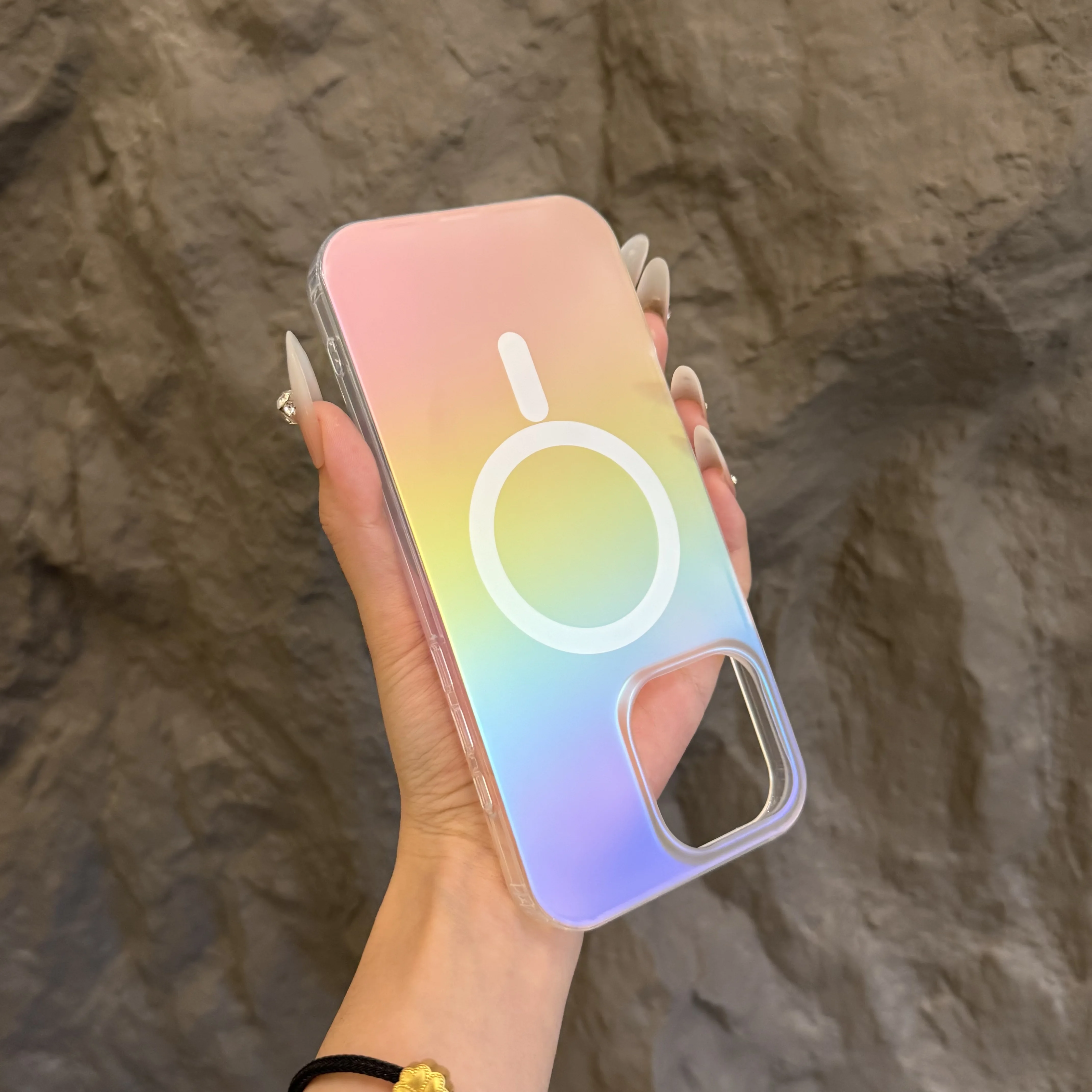 เคสโทรศัพท์แม่เหล็กไล่สีรุ้งแบ - Gradient Color Case บทวิจารณ์และราคา