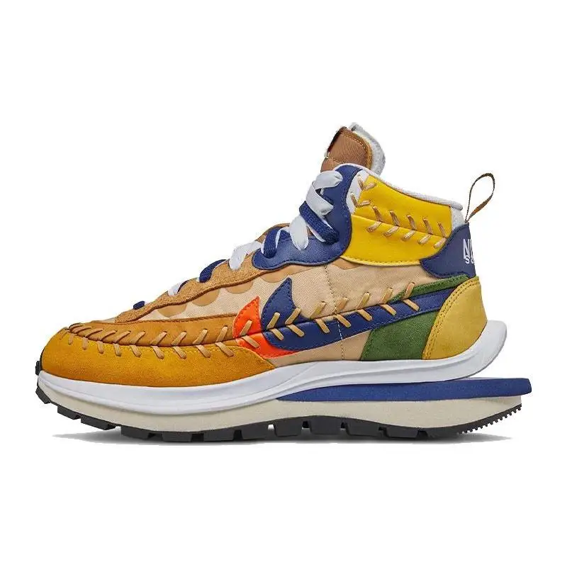 Nike-zapatillas Nike Vaporwaffle Sacai, Jean Paul Gaullier, Sesame Blue, zapatos DH9186-200