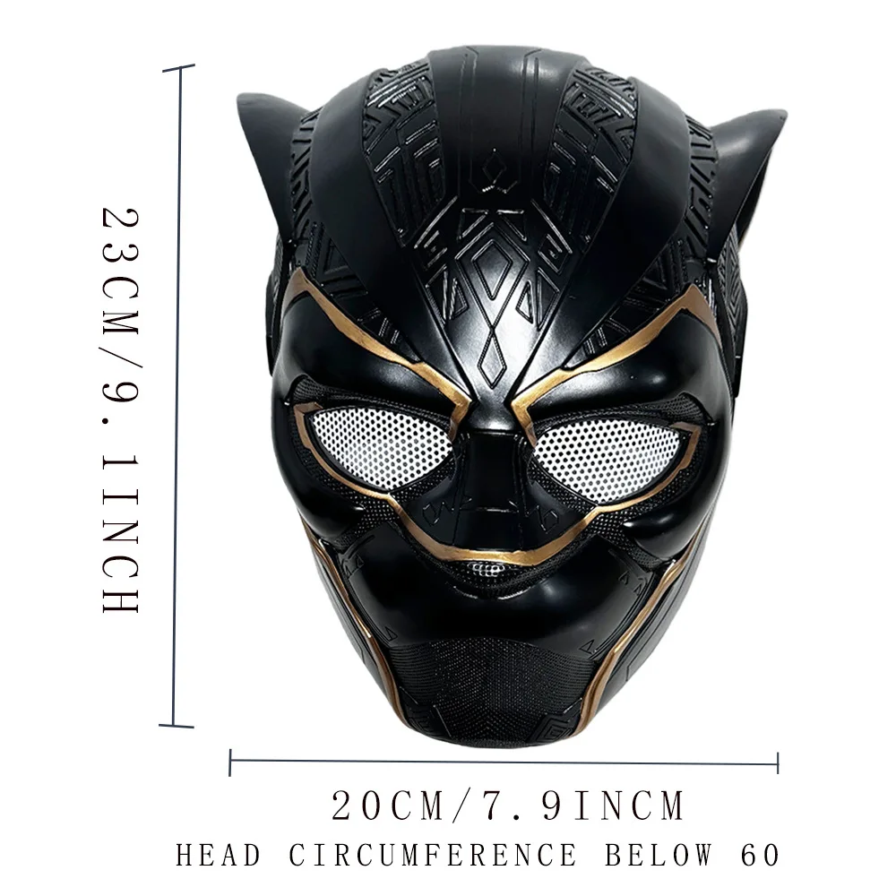 

Hot Toys Black Leopard Helmet Party Prop Halloween Cosplay Mask Helmet Gift