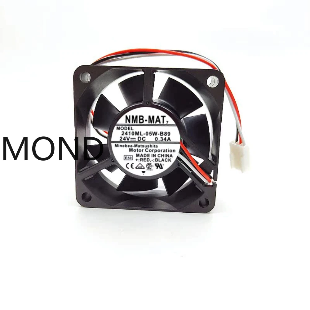 New 2410ML-05W-B80 2410ML-05W-B89 Server Fan for NMB NMB-MAT Axial Flow Power Radiator Supply Inverter Cooling Fan 24V 6025 6CM