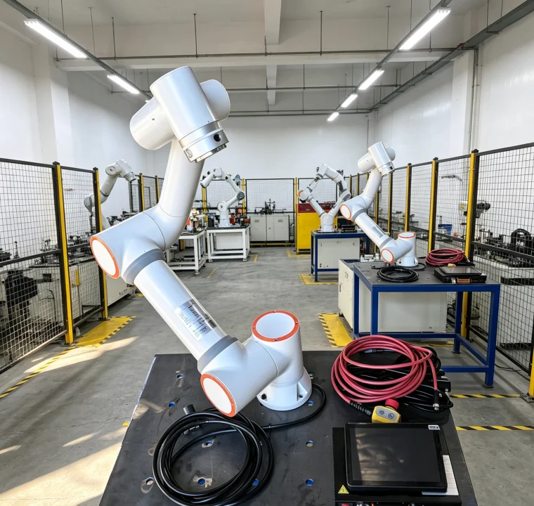 6 Axis FR Cobot Robot Arm 5kg Payload 922mm FR5-922 for Welding Painting Handling Palletizing Small Work Cells Desktop Cobot