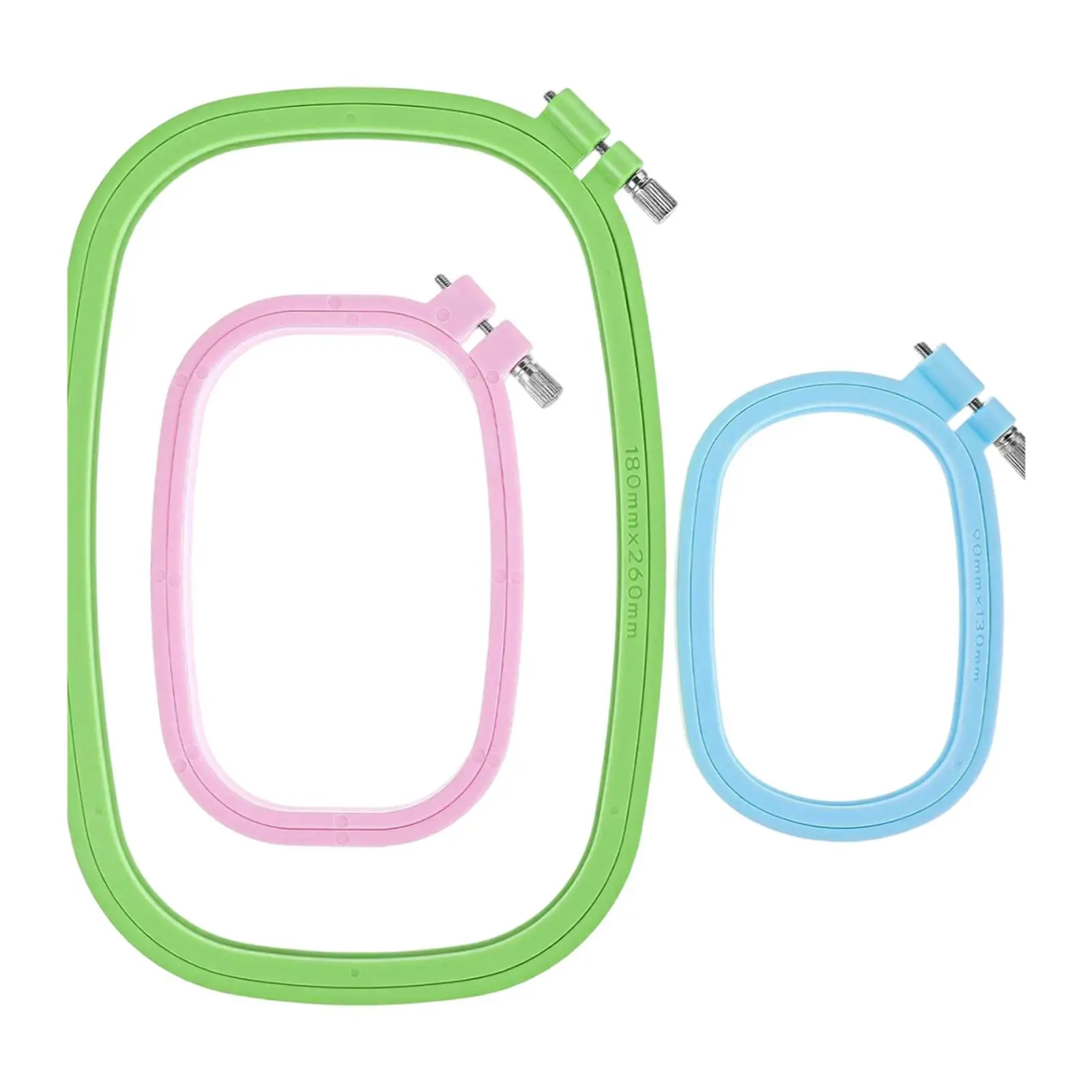 

Прямоугольные пластиковые пяльцы для вышивания разных размеров для вышивки крестом, рукоделия и художественных проектов