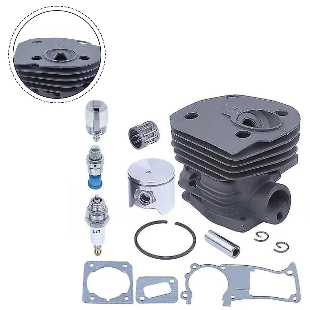 Chainsaw Repair 44mm Cylinder Kit Complete Gasket Replacement Kit Engine Performance Replacement Set Wear Resistant