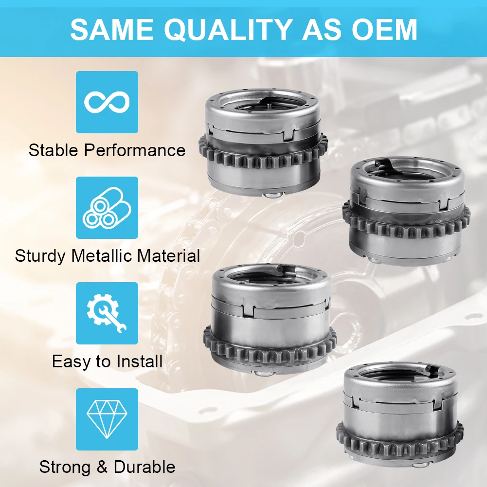 

Новый 4 шт. M276 регуляторы распределительного вала впуска и выхлопа L + R для Mercedes-Benz W222 W166 OE 2760503900 2760503800 2760503700 2760503600