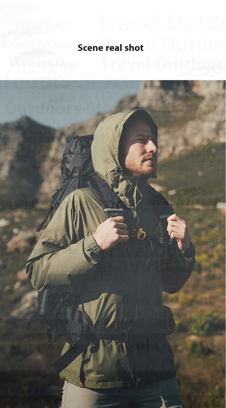 Naturehike 70+5L Camping Rucksack Wandern Große Kapazität Rucksack Ultraleichte Reisetasche W/Aluminium Legierung Rahmen Wasserdichte Abdeckung – Detail 13