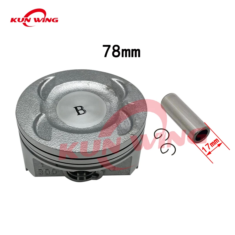 78mm Bore Piston Ring Set for Kawasaki KLX300 KLX 300 Loncin 300R YF300 LX300-6F VOGE 300DS Motorcycle Engine Parts