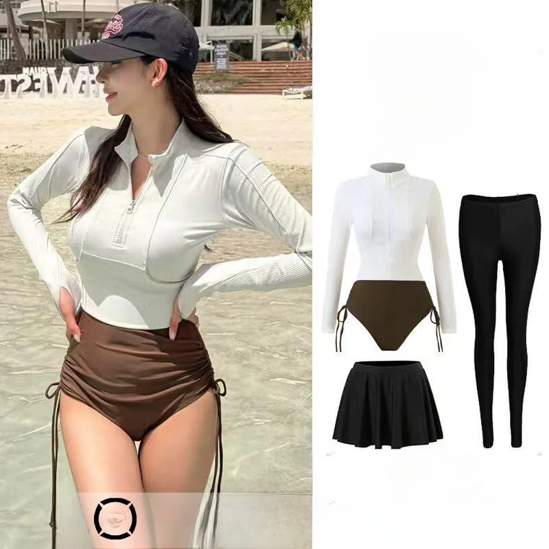 women's-one-piece-wetsuit-long-sleeve-snorkeling-surfing-drifting-diving-suit-jellyfish-costume-quick-dry-scuba-diving-gear
