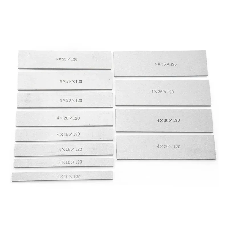 6 Pairs 12Pcs Parallel Pad Gauge Block Alloy Steel CNC Milling Pads Set 120mm x (10-35Mm) for Vice Milling Machine Lath