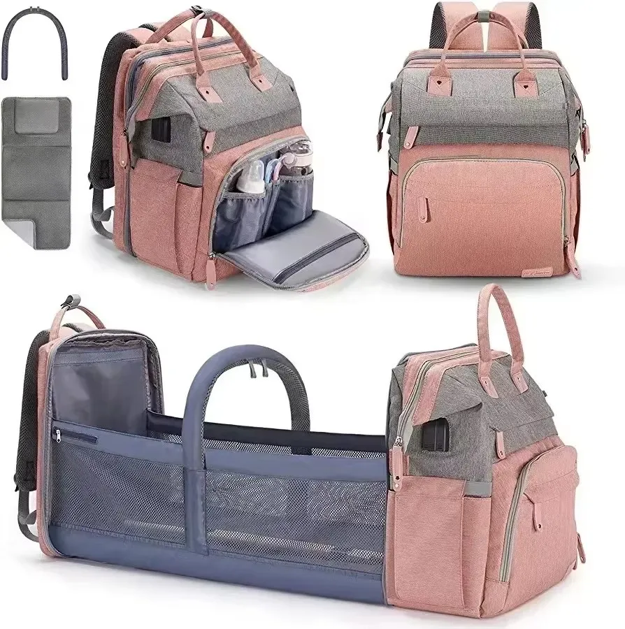 

New Baby Diaper Bag Nappy Stroller Bags For Baby Maternity Bag Backpacks Crib Newborn Mommy Bag Changing Table Baby Bags For Mom