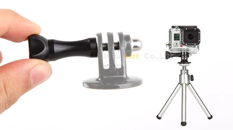 모노포드 삼각대 마운트 어댑터 나사 금속 카메라 액세서리, Hero 5 4 3 + HD SJ4000 SJ5000